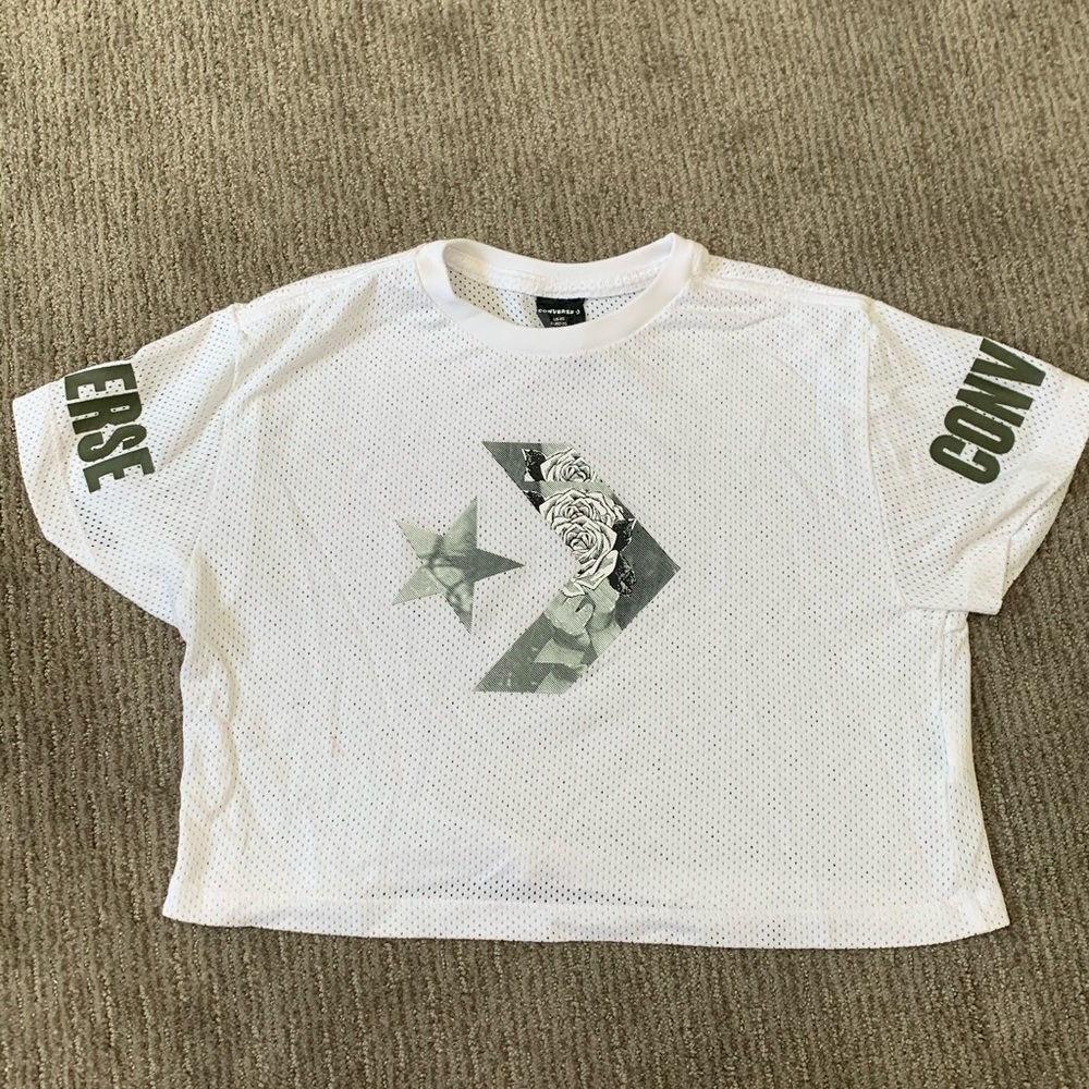 Converse mesh crop top